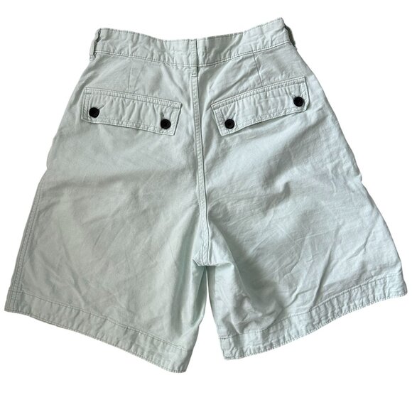 Everlane Womens Tourist Shorts Ice Green Organic Cotton High-Waisted Bermuda 0 - Picture 3 of 11